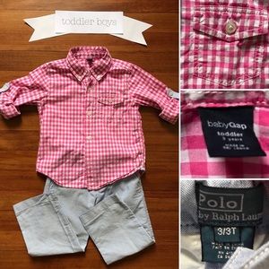 Pink Gingham Button down Shirt